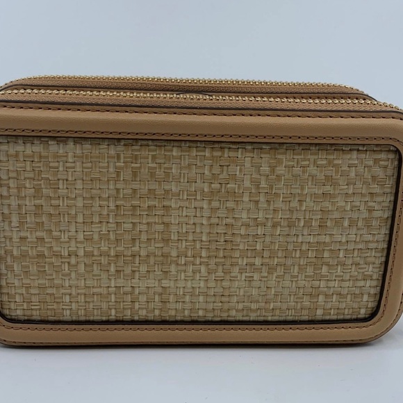 Tory Burch Floral/Straw Fleming Handbag - Picture 4 of 11